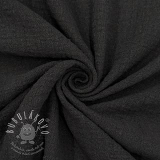 Bavlněná látka SLUB WASHED black