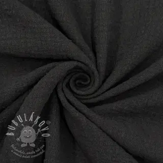 Bavlněná látka SLUB WASHED black