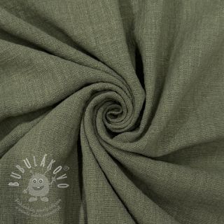 Bavlněná látka SLUB WASHED pickle
