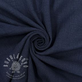 Bavlněná látka SLUB WASHED navy