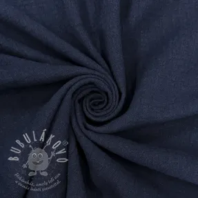 Bavlněná látka SLUB WASHED navy