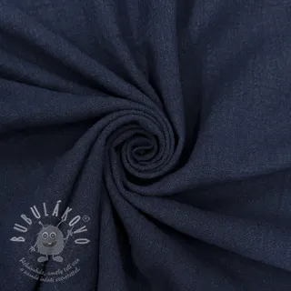 Bavlněná látka SLUB WASHED navy