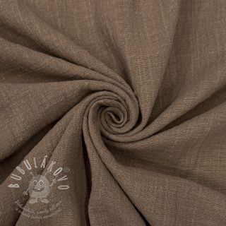 Bavlněná látka SLUB WASHED taupe