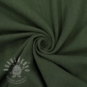 Bavlněná látka SLUB WASHED army green