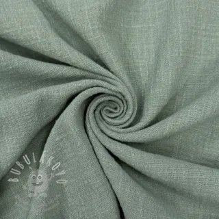 Bavlněná látka SLUB WASHED old green