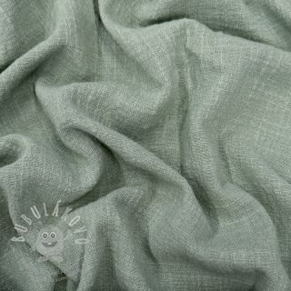 Bavlněná látka SLUB WASHED old green