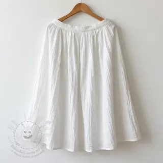 Bavlněná látka WASHED white