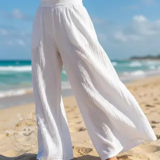 Bavlněná látka WASHED white