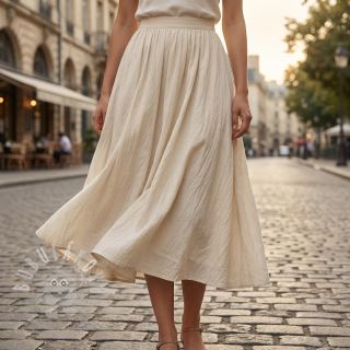 Bavlněná látka WASHED beige