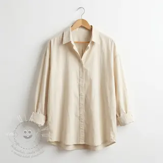 Bavlněná látka WASHED beige