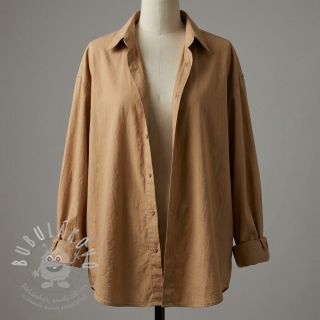 Bavlněná látka WASHED cinnamon