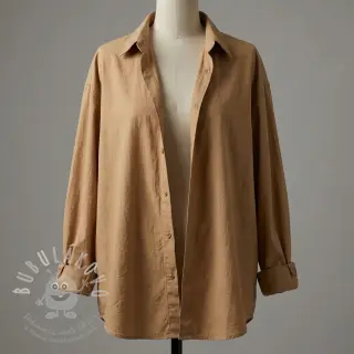 Bavlněná látka WASHED cinnamon