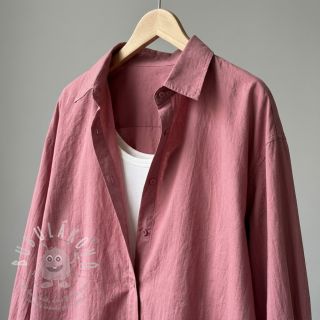 Bavlněná látka WASHED dark blush