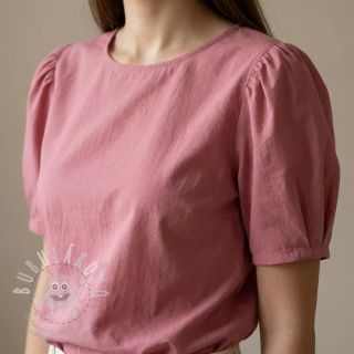 Bavlněná látka WASHED dark blush