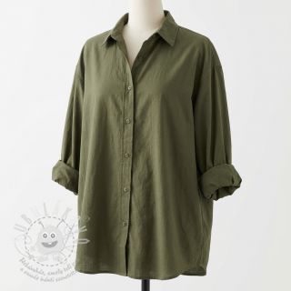 Bavlněná látka WASHED pickle