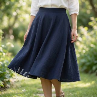 Bavlněná látka WASHED navy