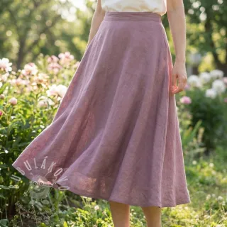 Bavlněná látka SLUB WASHED lavender
