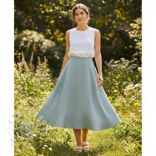 Bavlněná látka SLUB WASHED blue