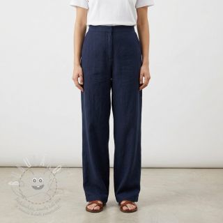 Bavlněná látka SLUB WASHED navy