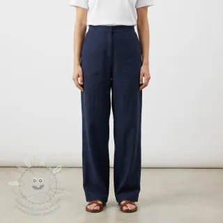 Bavlněná látka SLUB WASHED navy