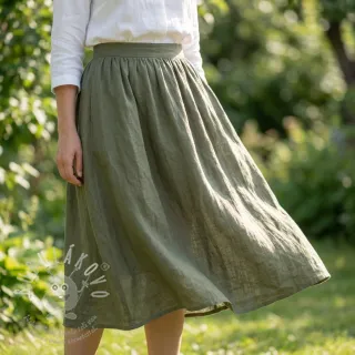 Bavlněná látka SLUB WASHED pickle