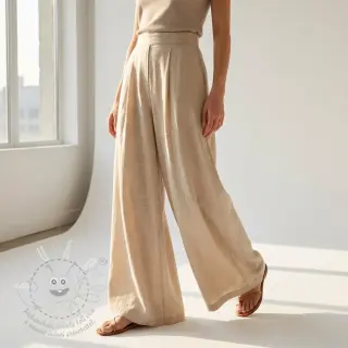 Bavlněná látka SLUB WASHED beige
