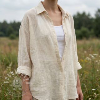 Bavlněná látka SLUB WASHED SIMPLY NATURAL