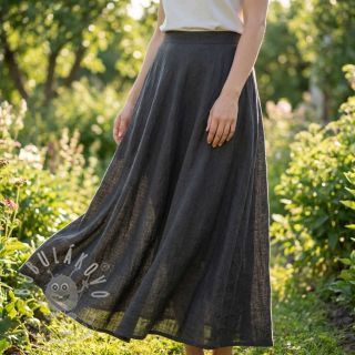 Bavlněná látka SLUB WASHED black