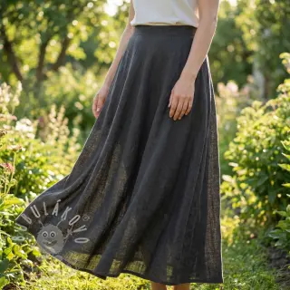Bavlněná látka SLUB WASHED black