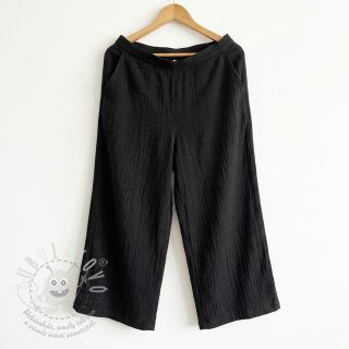 Bavlněná látka SLUB WASHED black