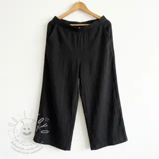 Bavlněná látka SLUB WASHED black