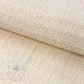 Viskóza CHENILLE JACQUARD ecru