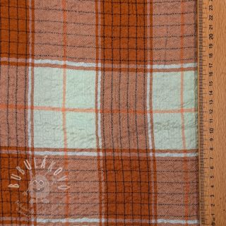 Viskóza CRINKLE Check mint