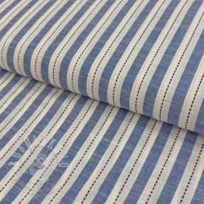 Bavlněná látka YARN DYED Stripes Nina blue