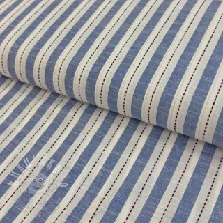 Bavlněná látka YARN DYED Stripes Nina blue