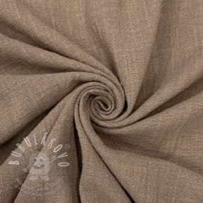 Bavlněná látka SLUB WASHED taupe