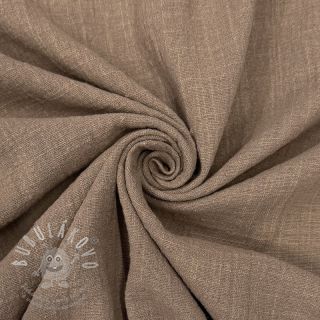 Bavlněná látka SLUB WASHED taupe