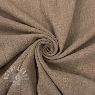 Bavlněná látka SLUB WASHED taupe