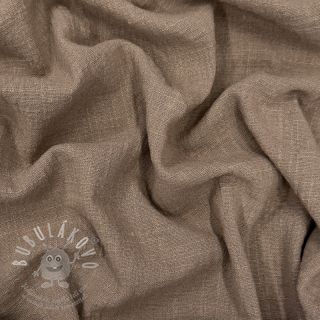 Bavlněná látka SLUB WASHED taupe