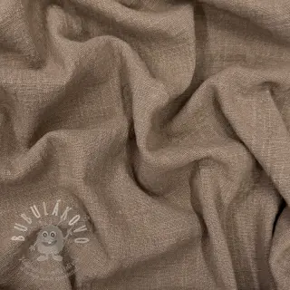 Bavlněná látka SLUB WASHED taupe