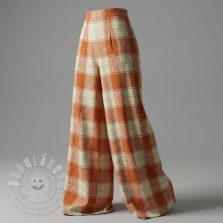Viskóza CRINKLE Check mint