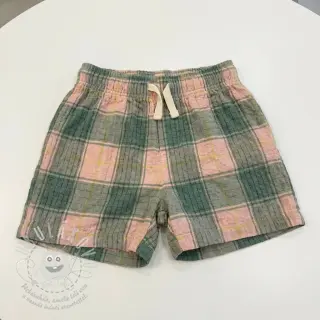 Viskóza CRINKLE Check peach