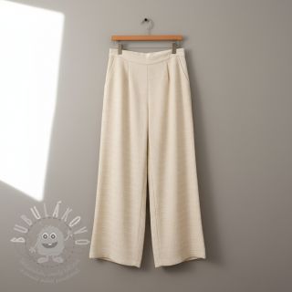 Viskóza CHENILLE JACQUARD ecru