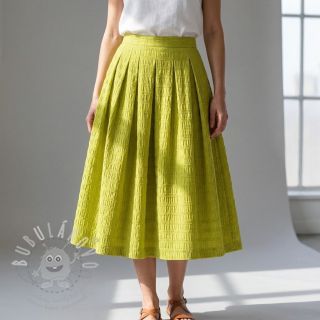 Viskóza CHENILLE JACQUARD lime