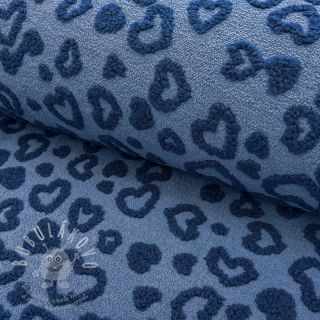 Kabátovina TEDDY Hearts jeans