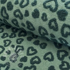 Kabátovina TEDDY Hearts old green