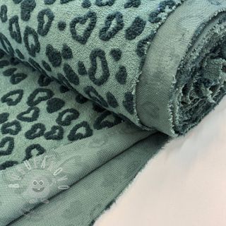 Kabátovina TEDDY Hearts old green