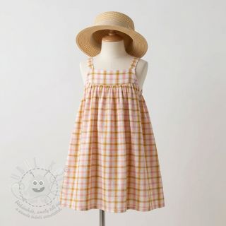 Bavlněná látka SEERSUCKER YARN DYED Checks ecru