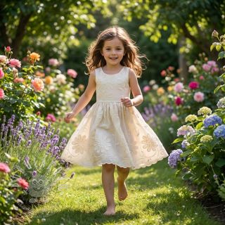 Bavlněná látka EMBROIDERY Bellagio off white