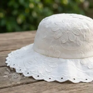 Bavlněná látka EMBROIDERY Bellagio off white